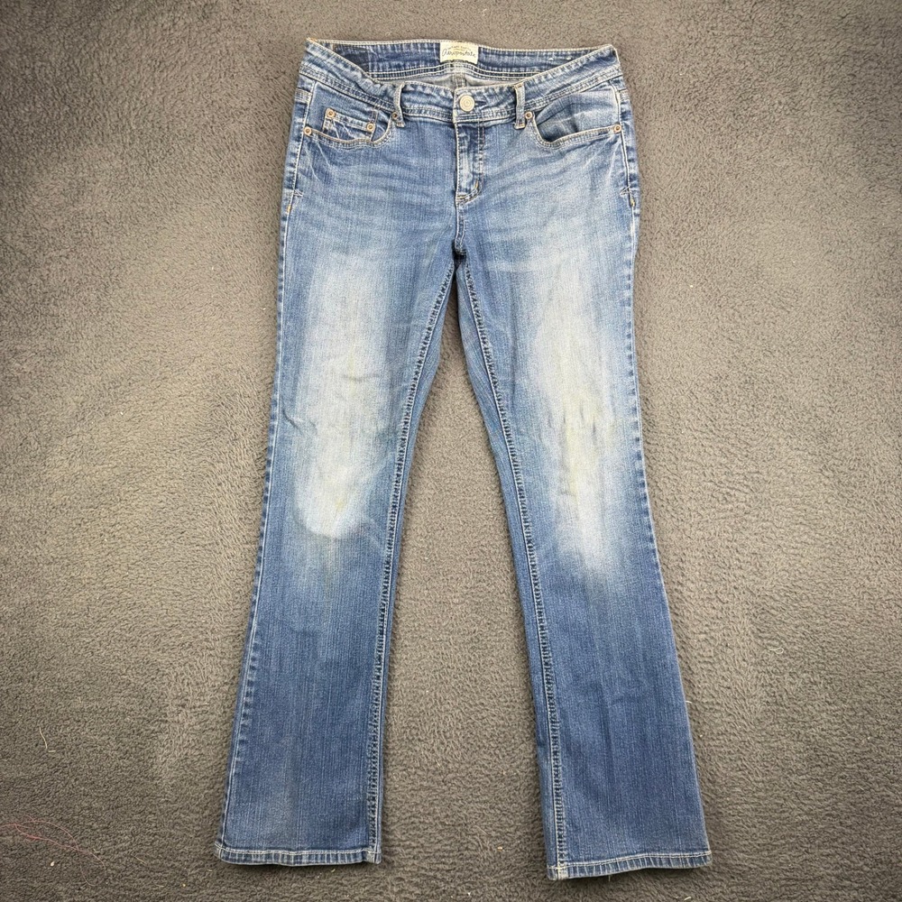 Aeropostale Chelsea Bootcut Jeans Blue Denim Low Rise Women Size 11/12 Reg
